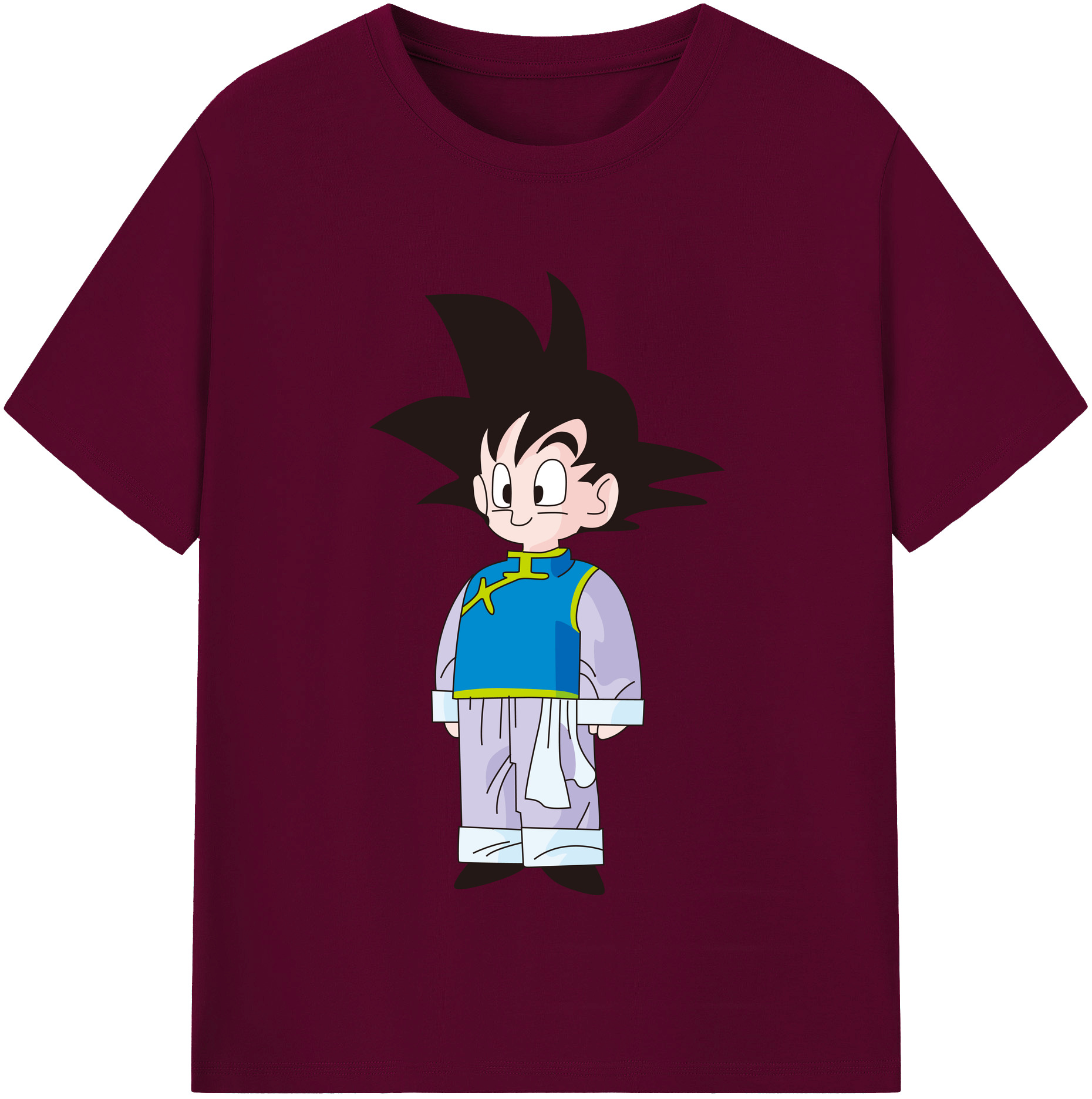 （画像用） ドラゴンボール 孫悟空（そん ごくう）Son Goku カカロット DRAGON BALL Kakarotto レディースカジュアルプリントTシャツ（綿100％）